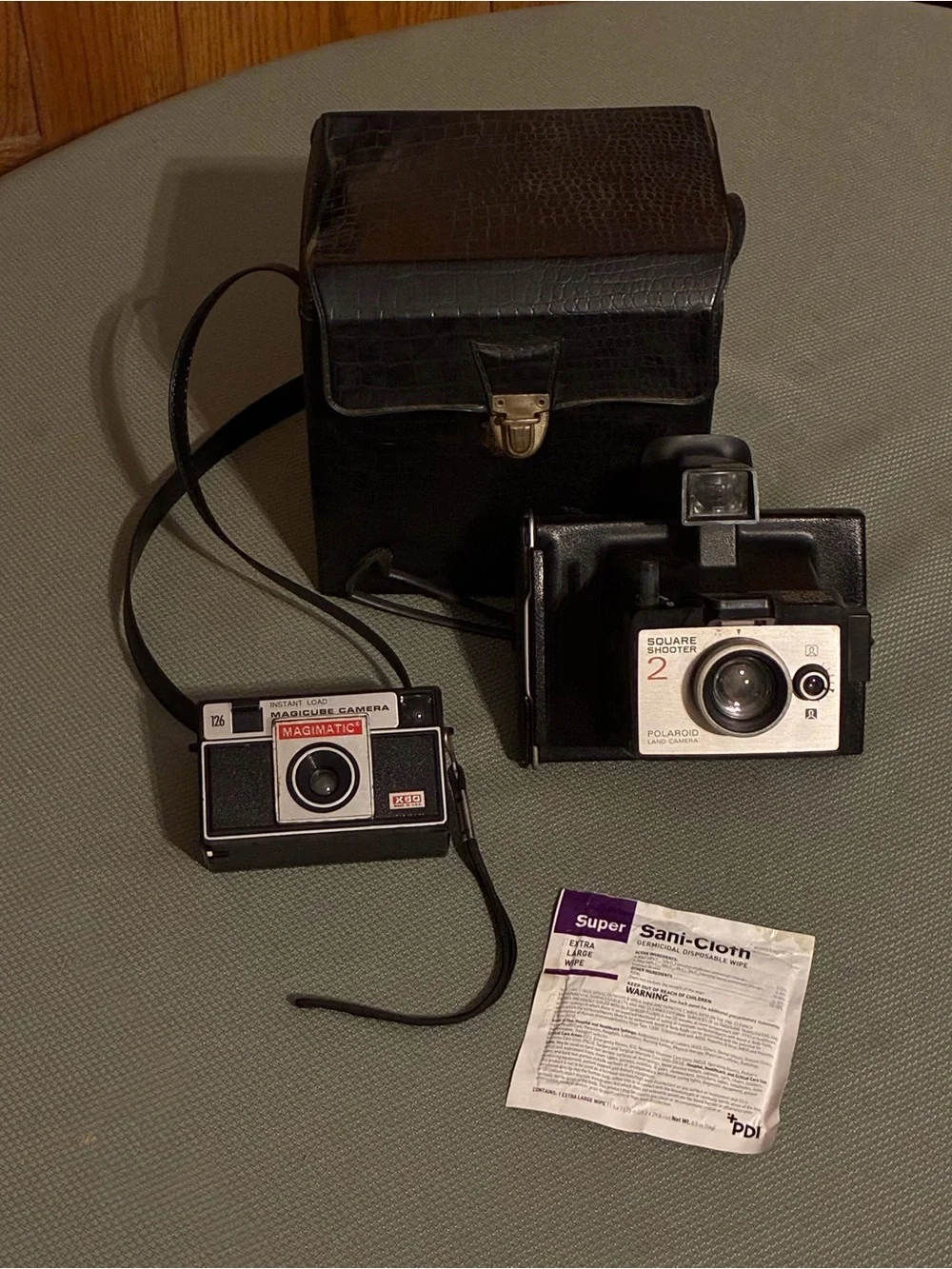 Vintage Polaroid Camera, Square Magimatic X50 Camera and Carrying Case